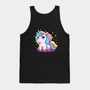 Kawaii Unicorn 3 Tank Top